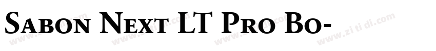 Sabon Next LT Pro Bo字体转换